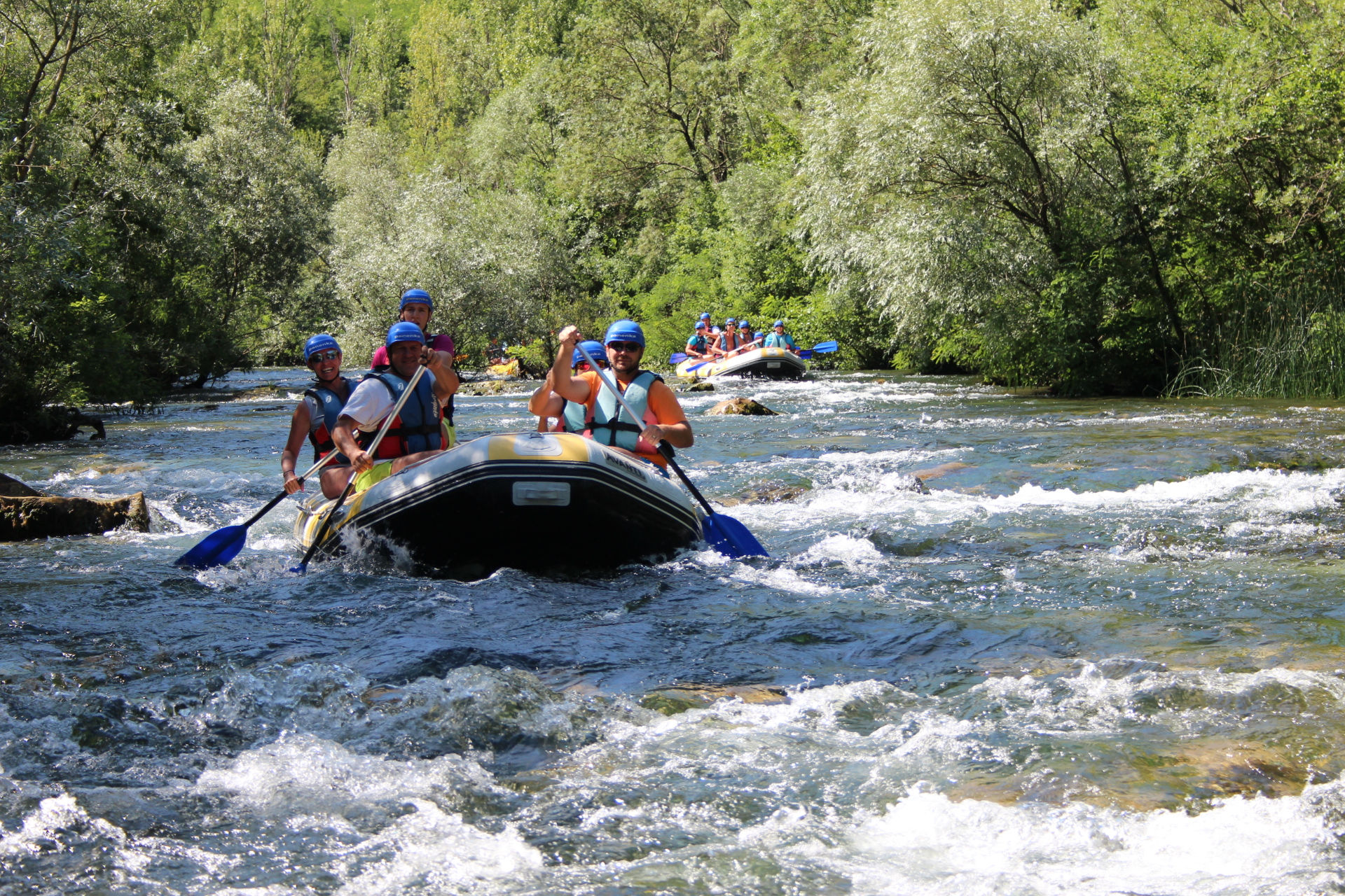 Cetina river rafting route